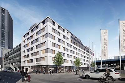 STRABAG Real Estate feiert Dachgleiche für das Hotelprojekt Moxy - Residence Inn im Stadtentwicklungsgebiet Neu Marx