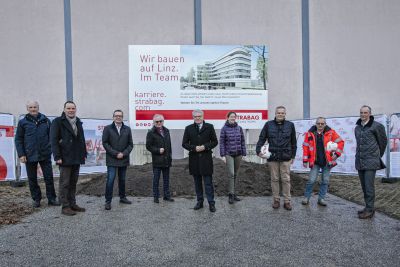 Spatenstich am neuen STRABAG-Konzernstandort in Linz